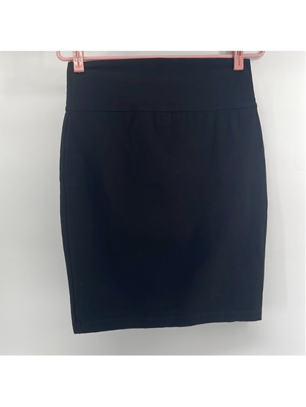 Eileen Fisher pencil skirt black stretchy office career wear professional sz xs